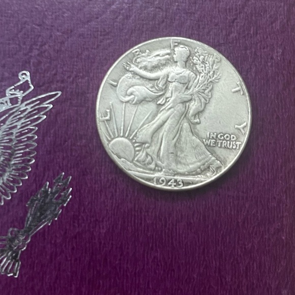 1943 50c Walking Liberty Half Dollar Uncirculated Silver US Coin - Picture 2 of 5